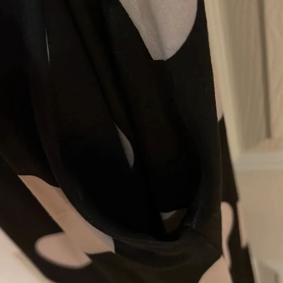 Polka Dot Maxi Dress - Black and White - Picture 11 of 13